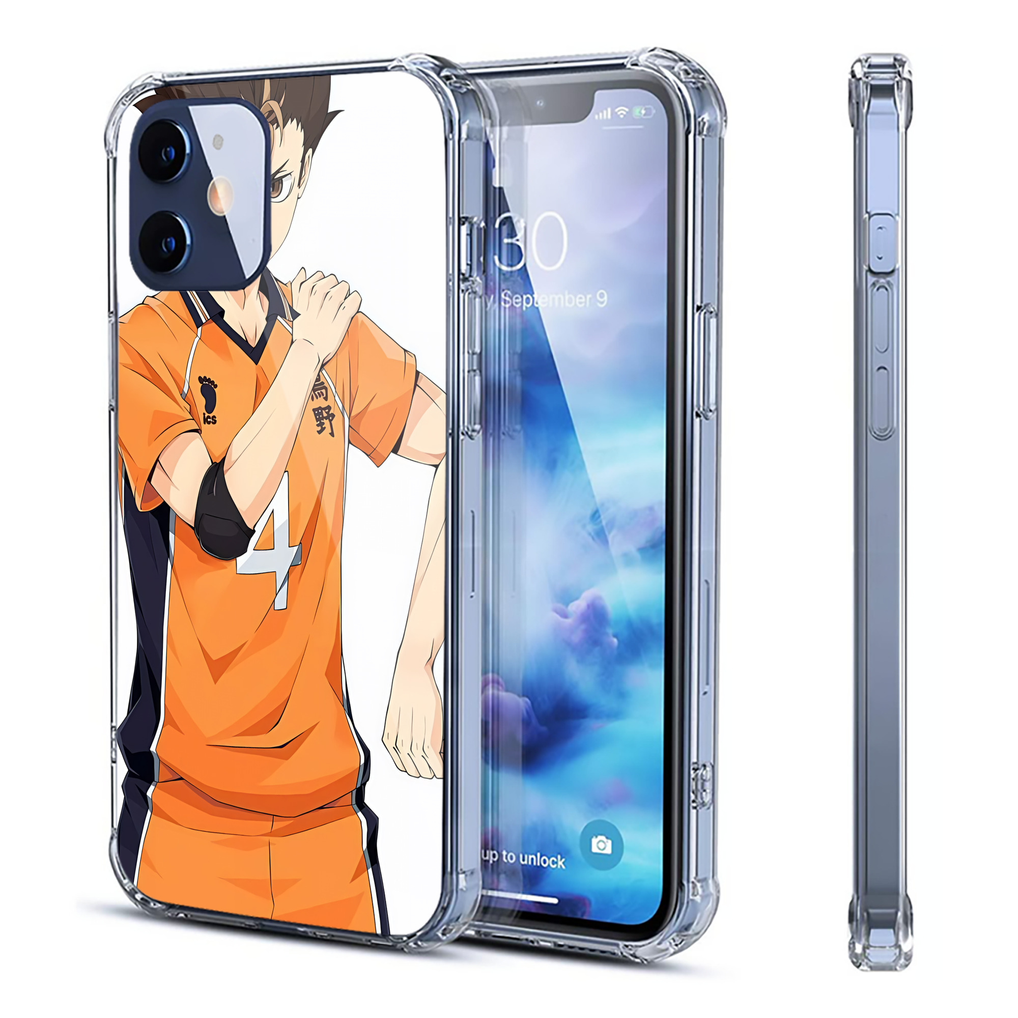 （画像用） ハイキュー!! Haikyu!! 【iPhone 12シリーズ対応】透明スマホケース（クリアソフトケース）